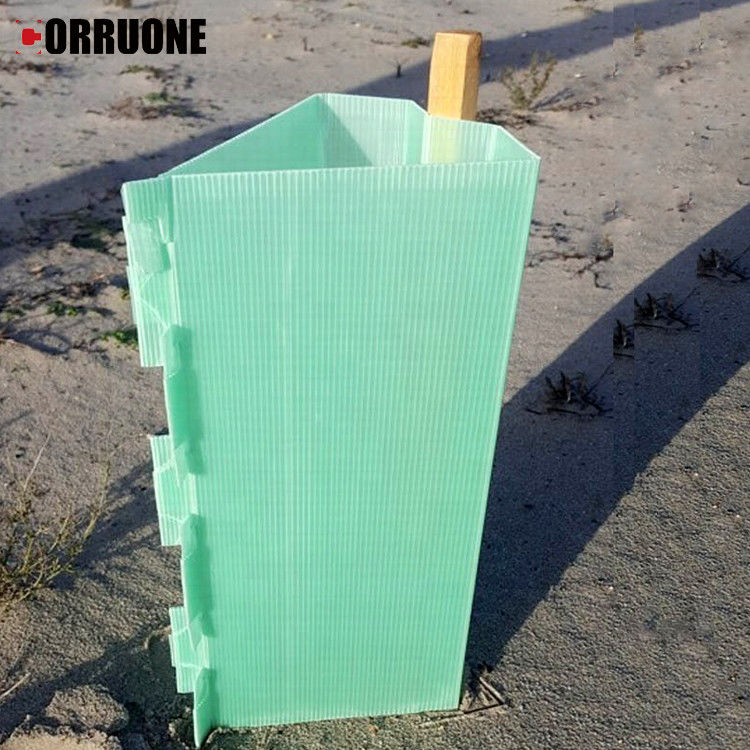 Hoja de plástico de panal de abejas barata protector de hojas de plástico de pp hoja de plástico corrugada que protege eficazmente a los árboles jóvenes