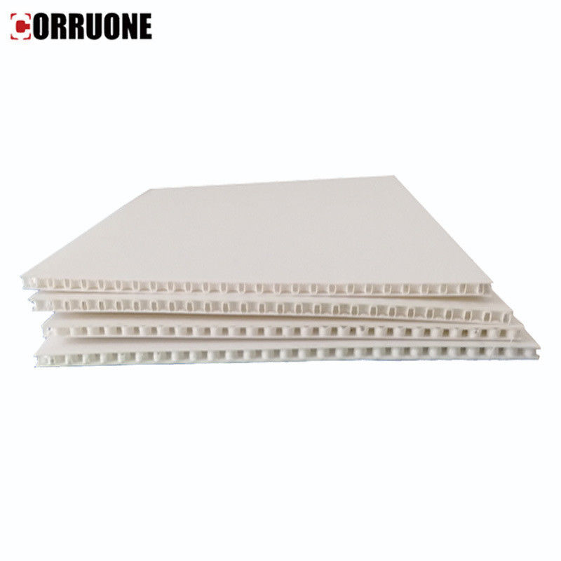 hoja blanca de Corflute de la protección del piso de 6m m 12m m Correx ignífuga
