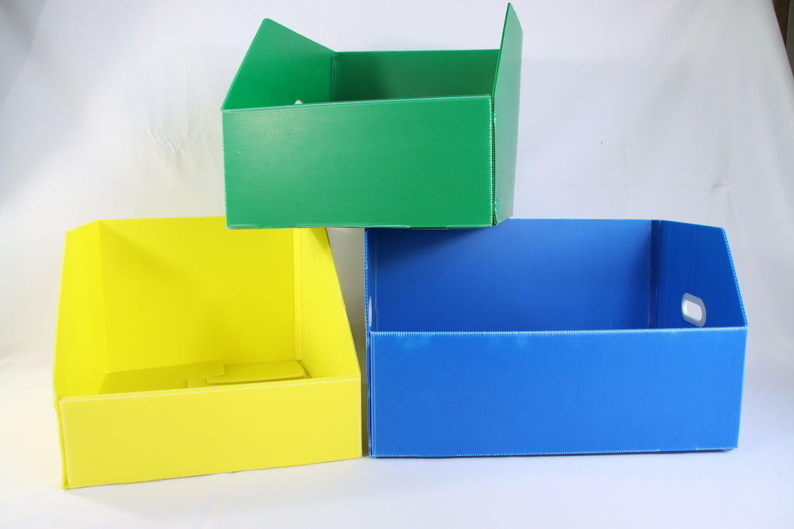 1.5mm-30m m PP acanalaron azulverde blanco de las cajas del envase de plástico