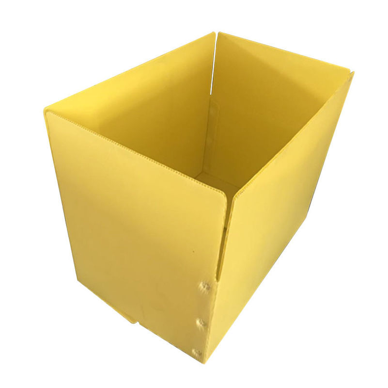El espárrago amarillo Correx PP acanaló las cajas de almacenamiento de la caja 3.5m m Corflute