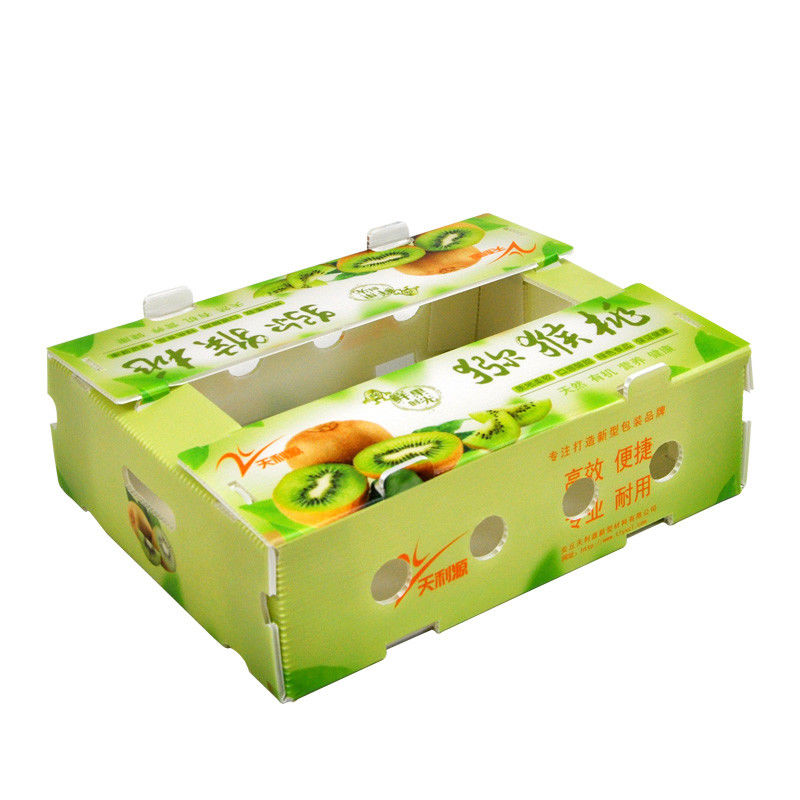 Coroplast de encargo encajona las cajas acanaladas vegetales para la pimienta roja
