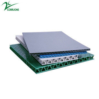 Hojas plásticas verdes de la cartulina 4x8 de las hojas 5m m de Coroplast 4 x 8