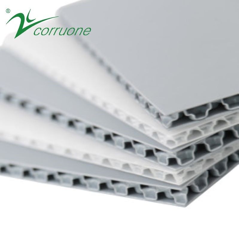 Rollo plástico acanalado de la protección de la cubierta 2mm-12m m Correx del resbalón anti