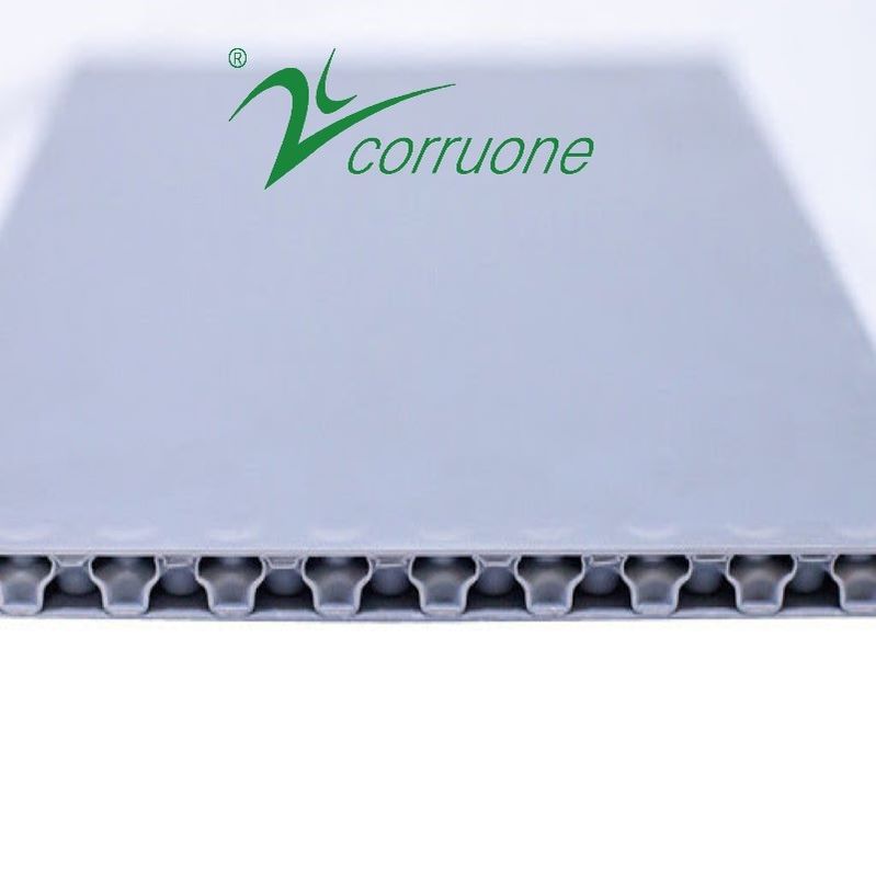 Rollo plástico acanalado de la protección de la cubierta 2mm-12m m Correx del resbalón anti