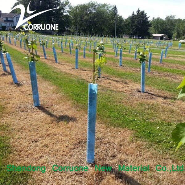 Protector de árboles de plástico corrugado de PP flexible y impermeable para árboles