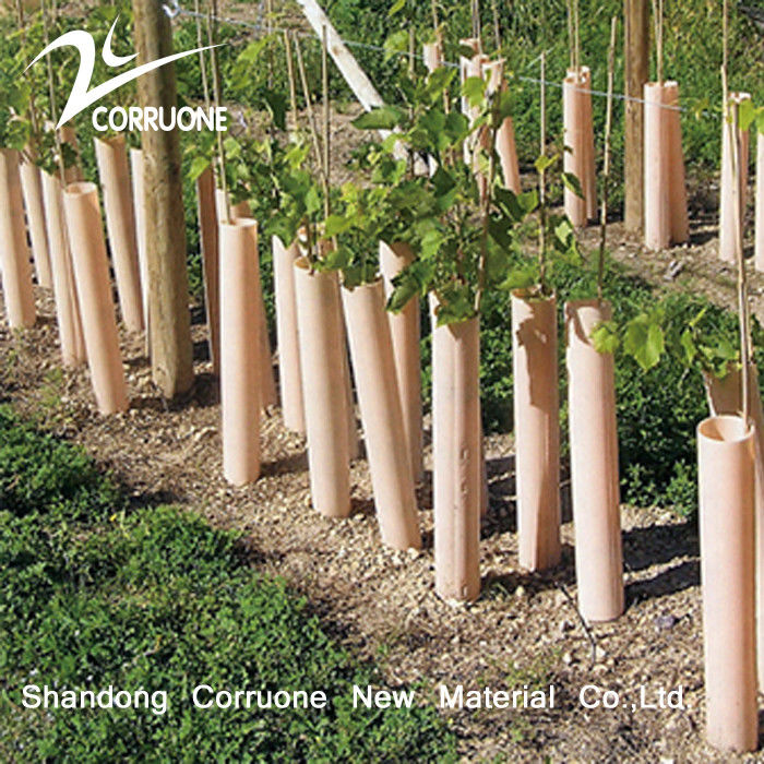 Protector de árboles de plástico corrugado de PP flexible y impermeable para árboles