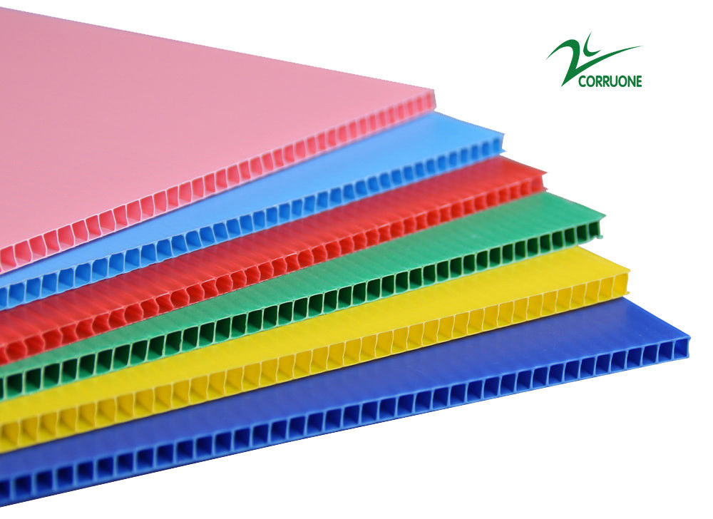 4ft X 8ft Twin Wall Placas de plástico corrugado resistente a la radiación UV para el embalaje ecológico